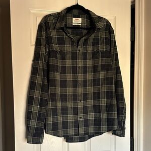 Fjallraven Men’s Gray Plaid Shirt